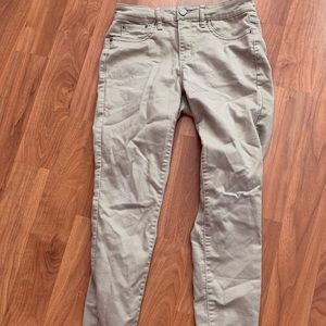 Khaki high waisted jeggings